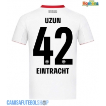Camisa de time de futebol Eintracht Frankfurt Can Uzun #42 Replicas 2º Equipamento 2025-26 Manga Curta